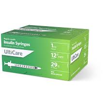 Insulin Syringe, 1cc, 29G x ½", 100/bx