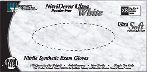 Innovative Nitriderm Nitrile Gloves PF NS 100/Bx Medium