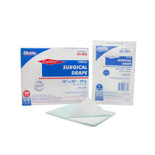 Dukal Surgical Drape, Non-Fenestrated 18" x 26", Sterile, 50/bx