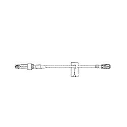 B-Braun Extension Set Ultrasite Injection Male Sliding Spin-Lock Connector 6"