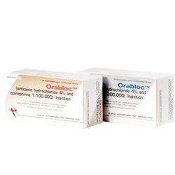 Orabloc (articaine HCl 4%) With epinephrine 50/bx Gold Box (1:100,000)