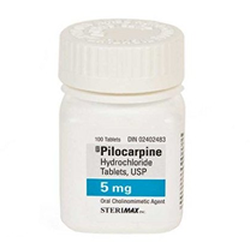 Pilocarpine HCl Film Coated Tablet 100/bottle 5mg